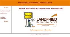 Desktop Screenshot of landfried.de